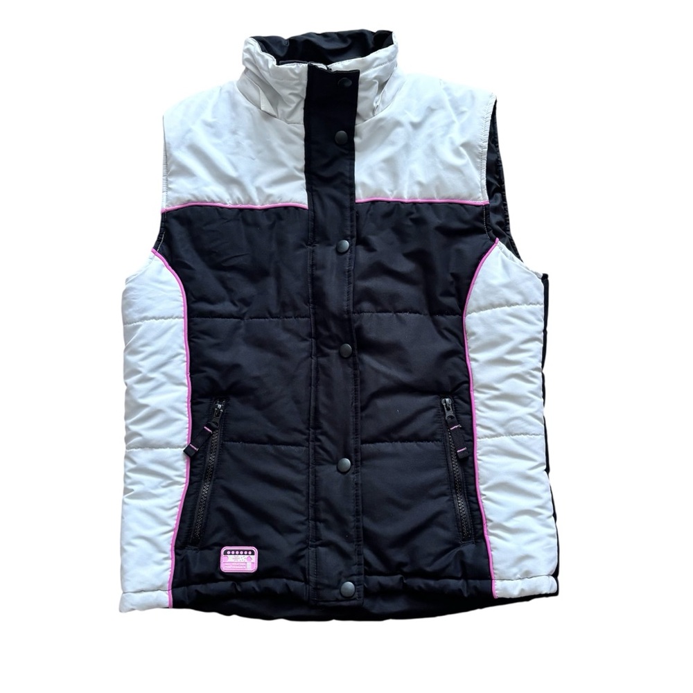 Girls Puffer Vest Size 14/16
Double zipper with overlay snap closure